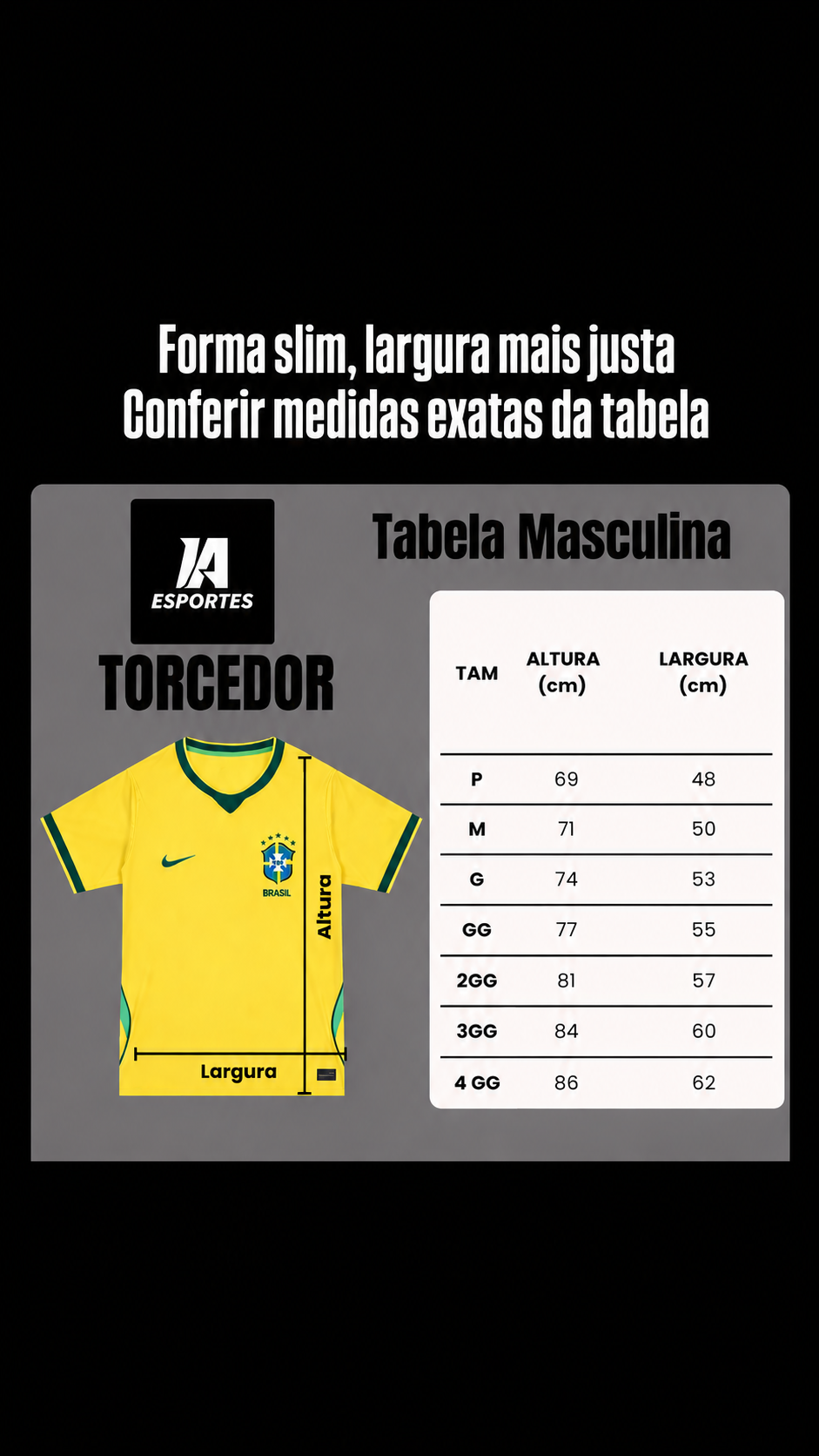 Camisa Brasil Home 26/27 Nike Torcedor Masculina - Amarela - Pronta Entrega