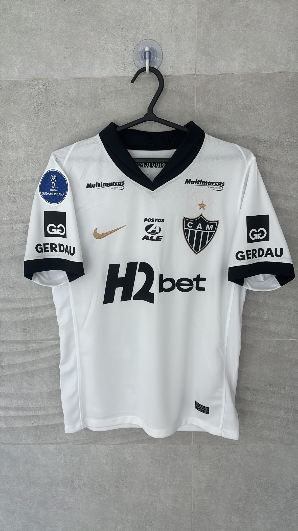 Camisa Masculina Atlético Mineiro II 2026 Torcedor (Patch SUDAMERICANA + NOME + NÚMERO + PATROCINADORES) - Pronta Entrega