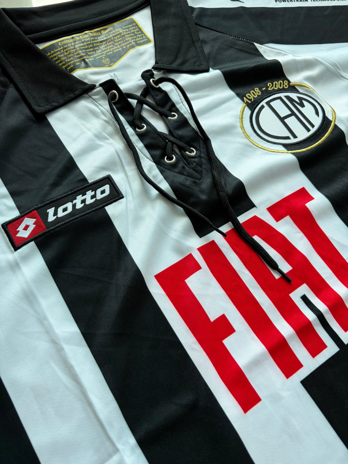 Camisa Atlético Mineiro 2008 - Retrô Masculino - Alvinegra / Pronta Entrega