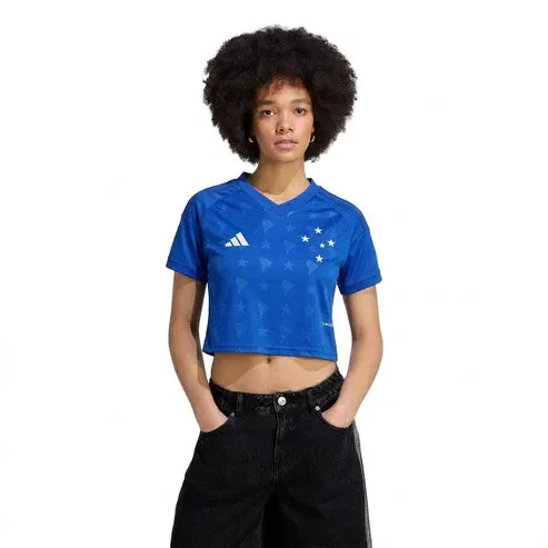 Cropped Cruzeiro 2026/27 Home Feminina - Pronta Entrega