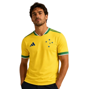 Camisa Cruzeiro 2026/27 Verde Amarela Copa do Mundo - Pronta Entrega